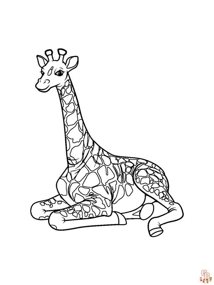 coloriage girafe