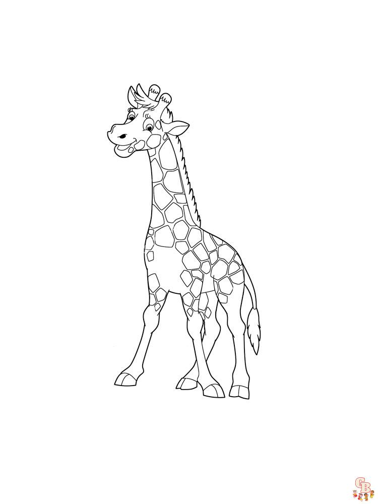 coloriage girafe