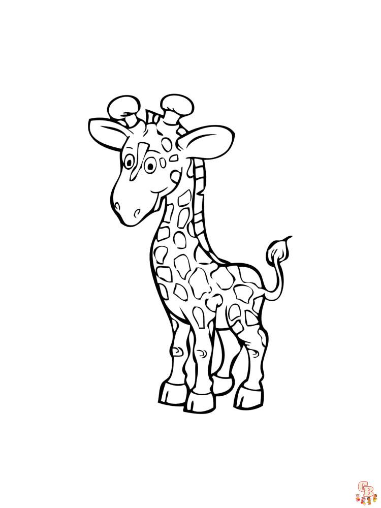 coloriage girafe