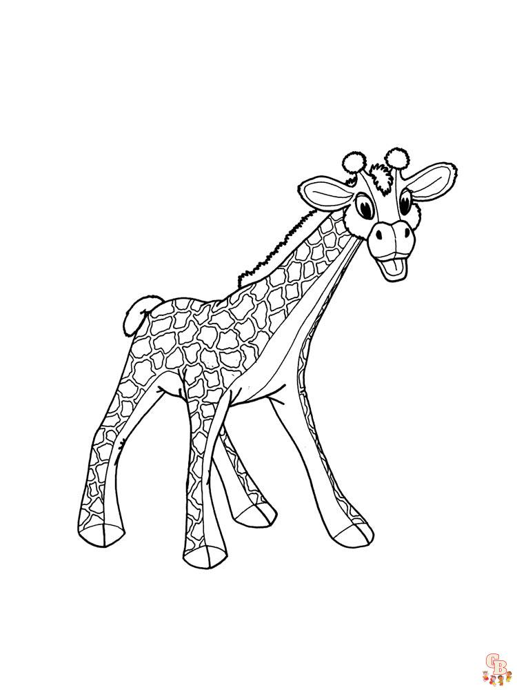 coloriage girafe