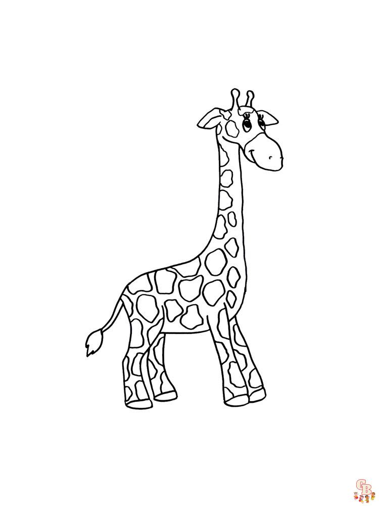 coloriage girafe