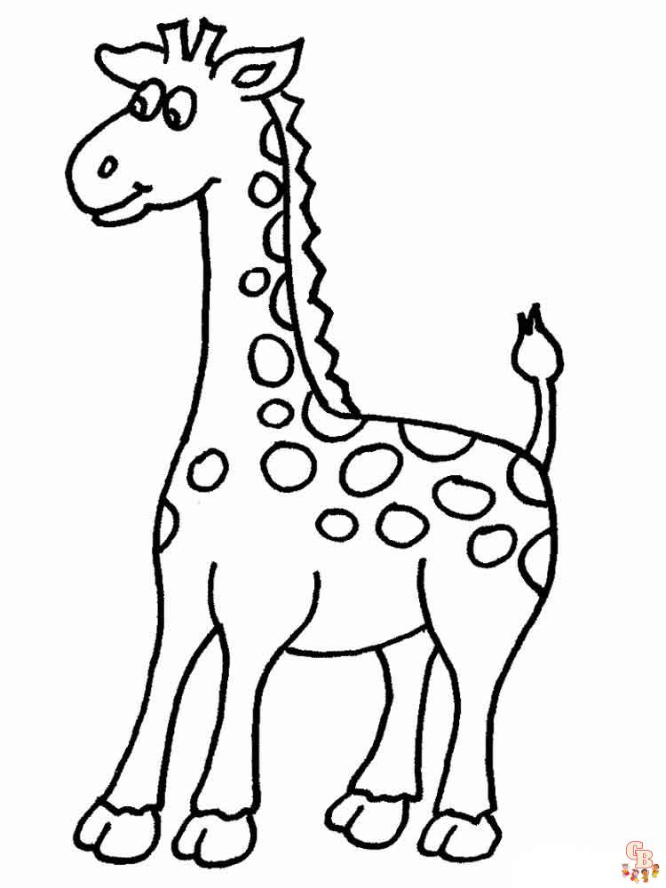 coloriage girafe