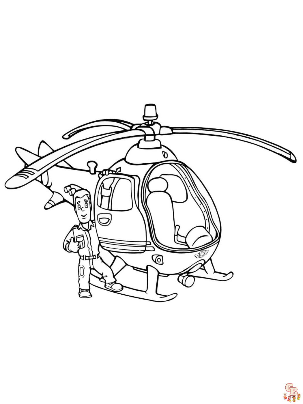 coloriage helicopteres