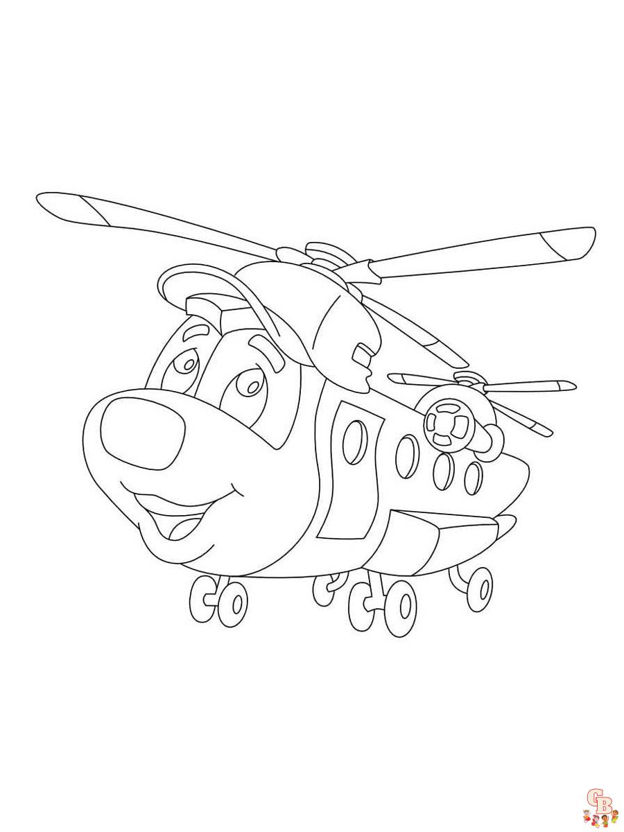 coloriage helicopteres