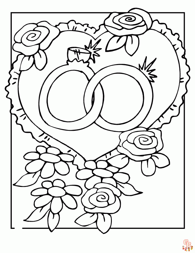 coloriage mariage