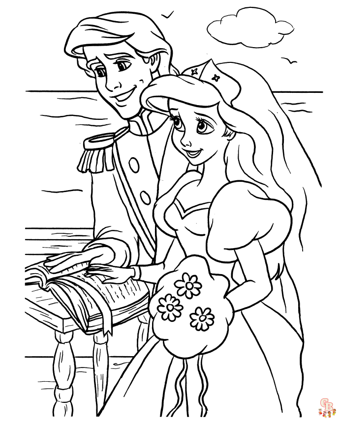 coloriage mariage