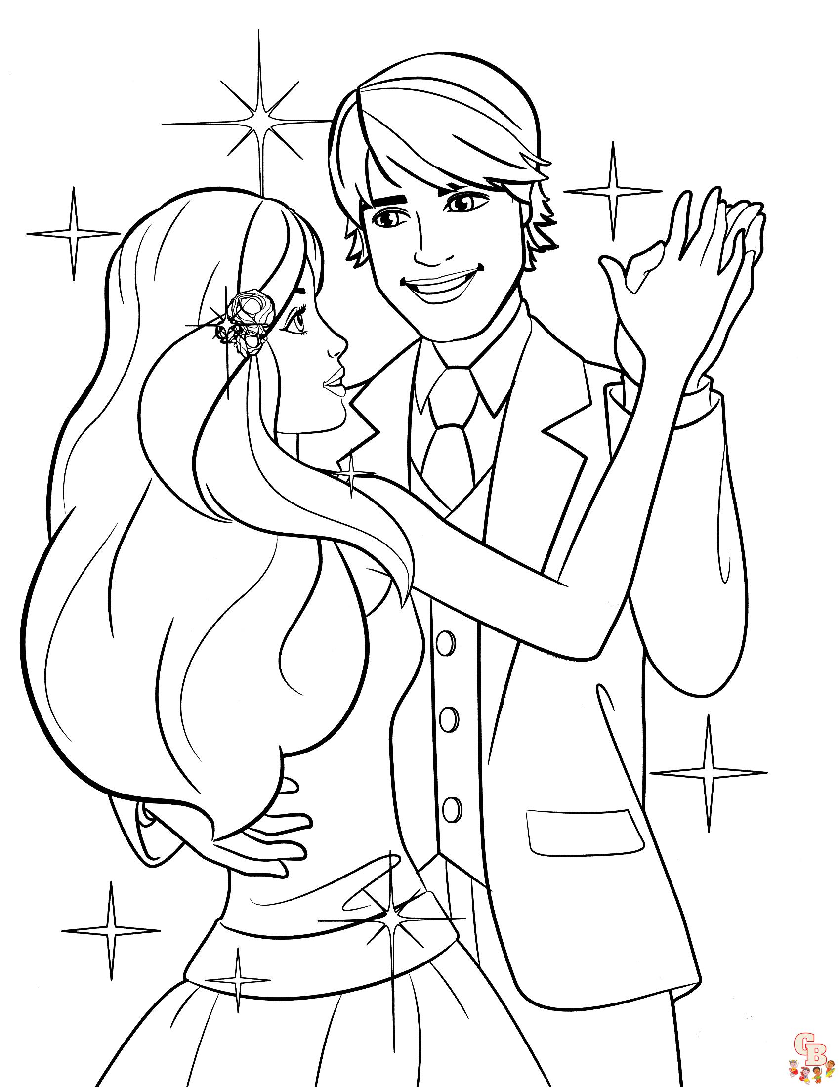 coloriage mariage