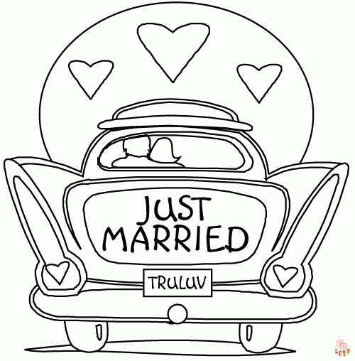 coloriage mariage