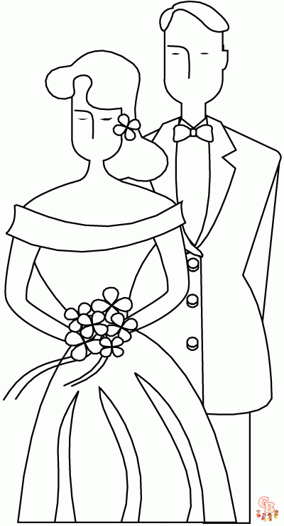 coloriage mariage