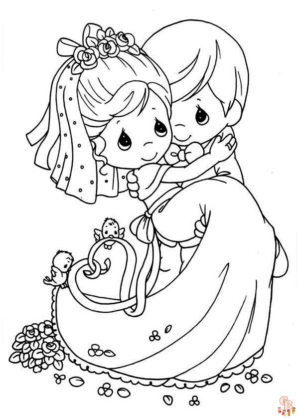 coloriage mariage