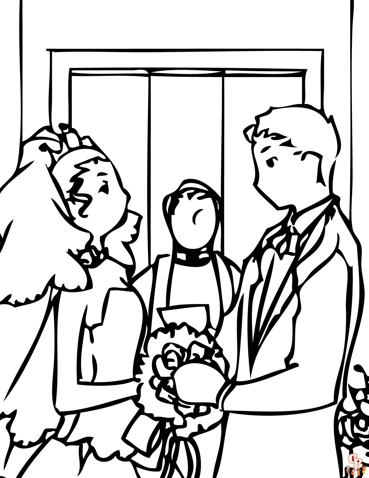 coloriage mariage