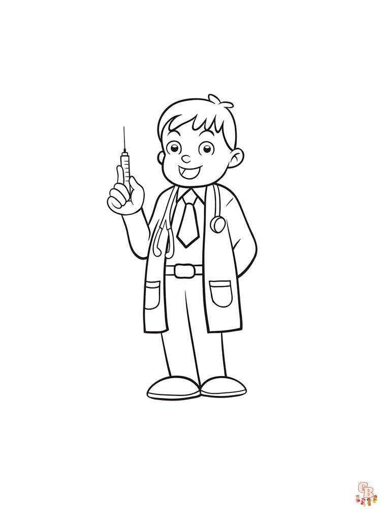 coloriage medecin