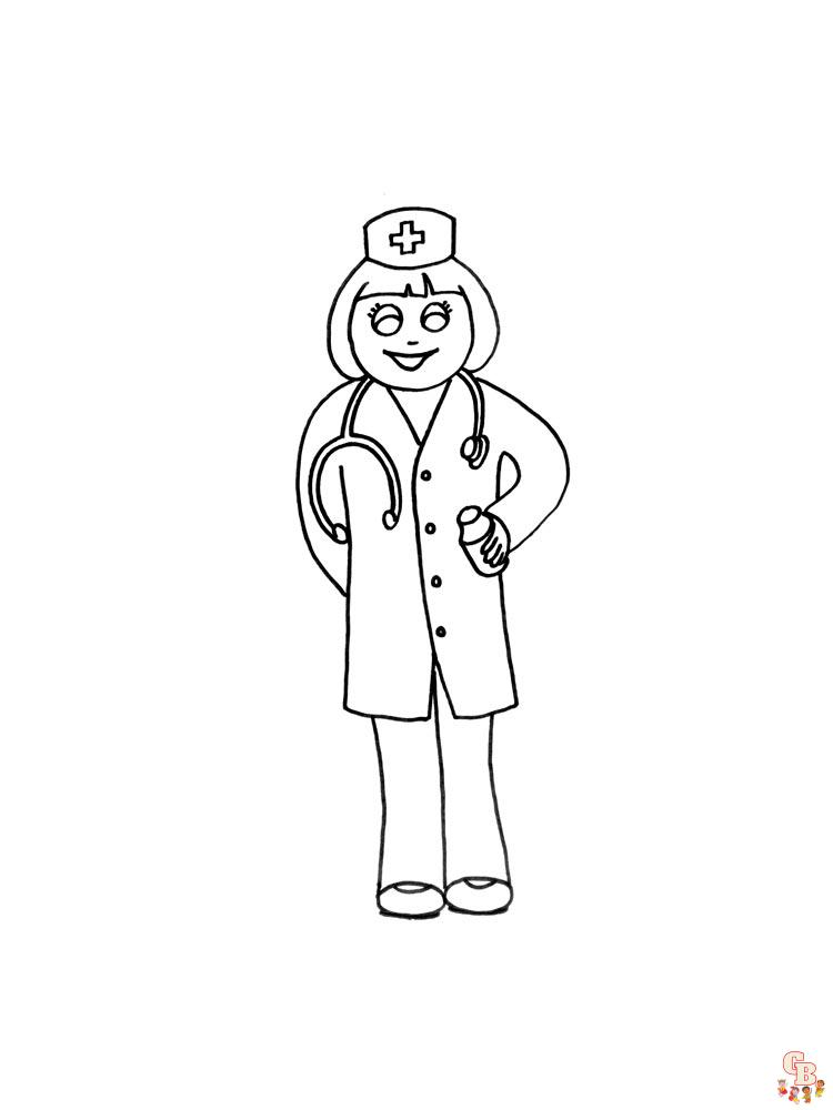 coloriage medecin