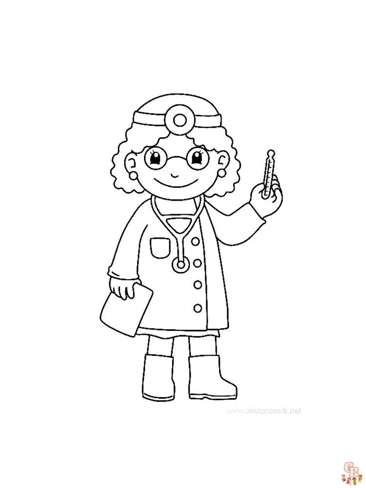 coloriage medecin