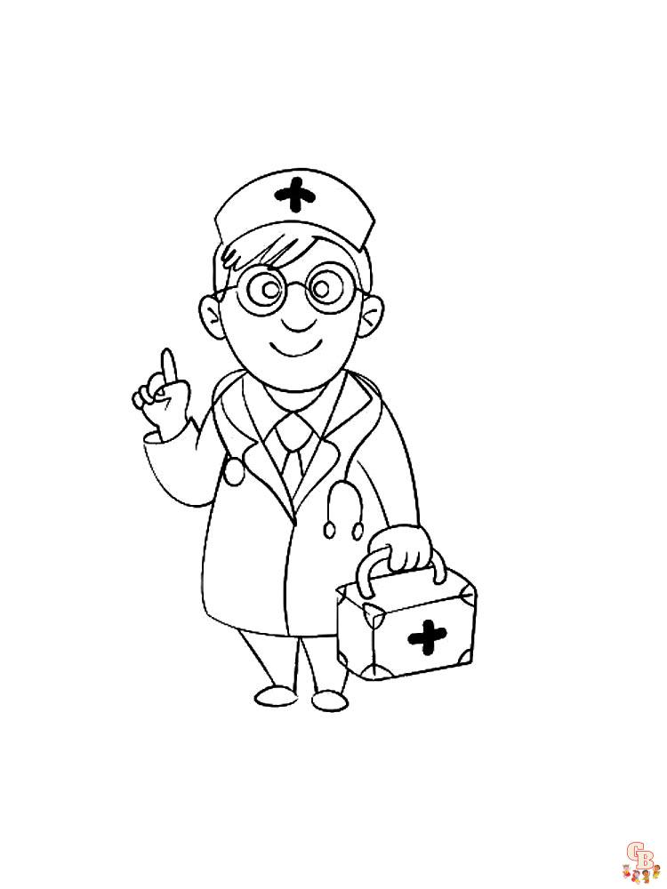 coloriage medecin