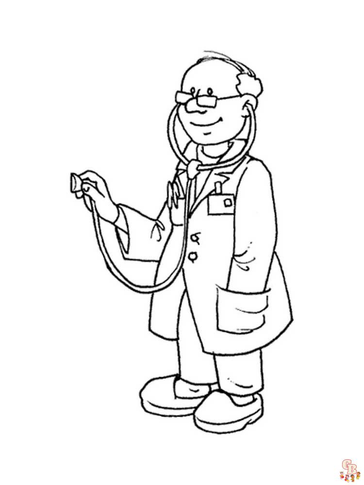 coloriage medecin