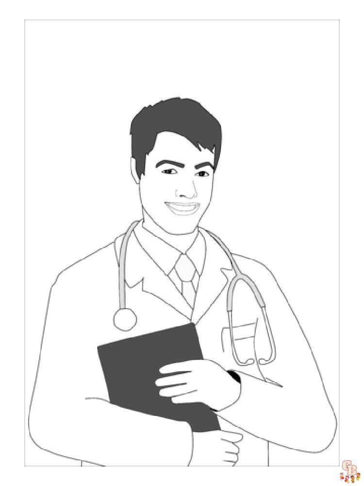 coloriage medecin