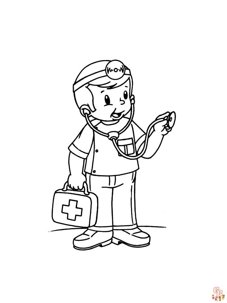 coloriage medecin