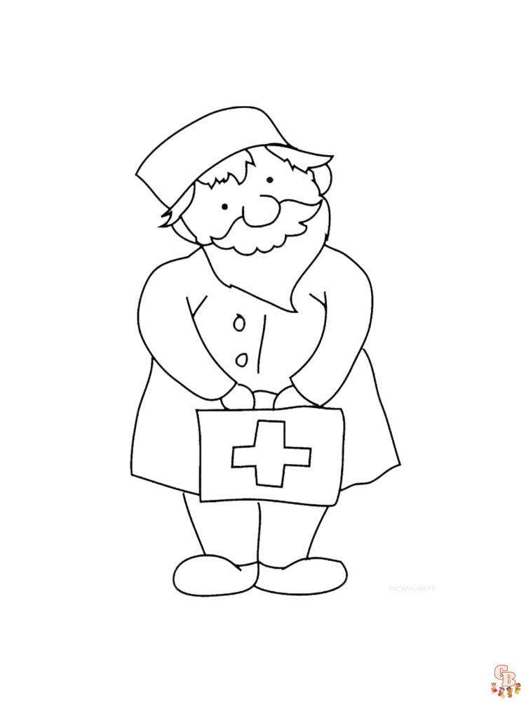 coloriage medecin