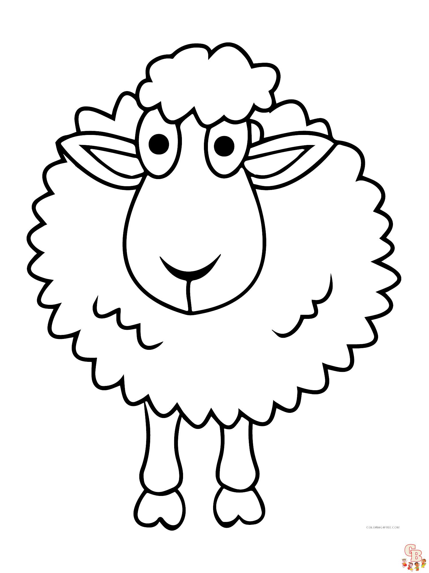 coloriage moutons