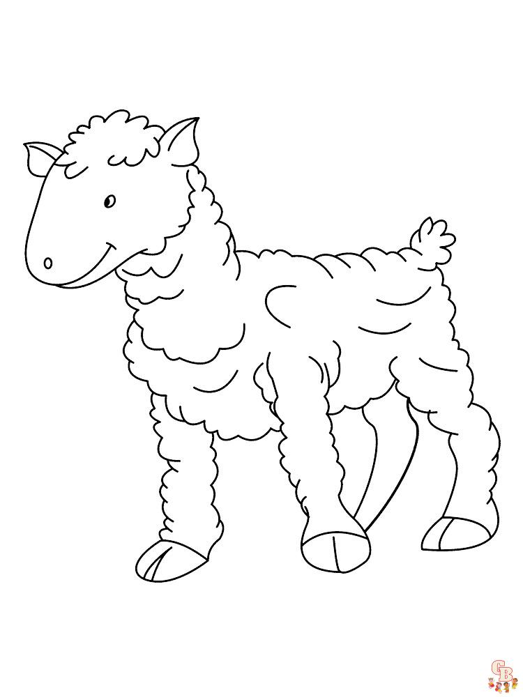 coloriage moutons