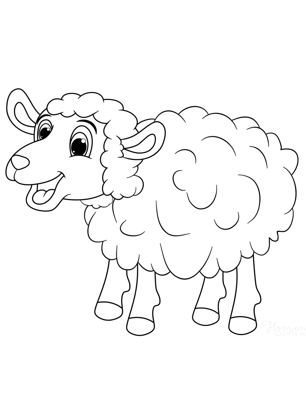 coloriage moutons