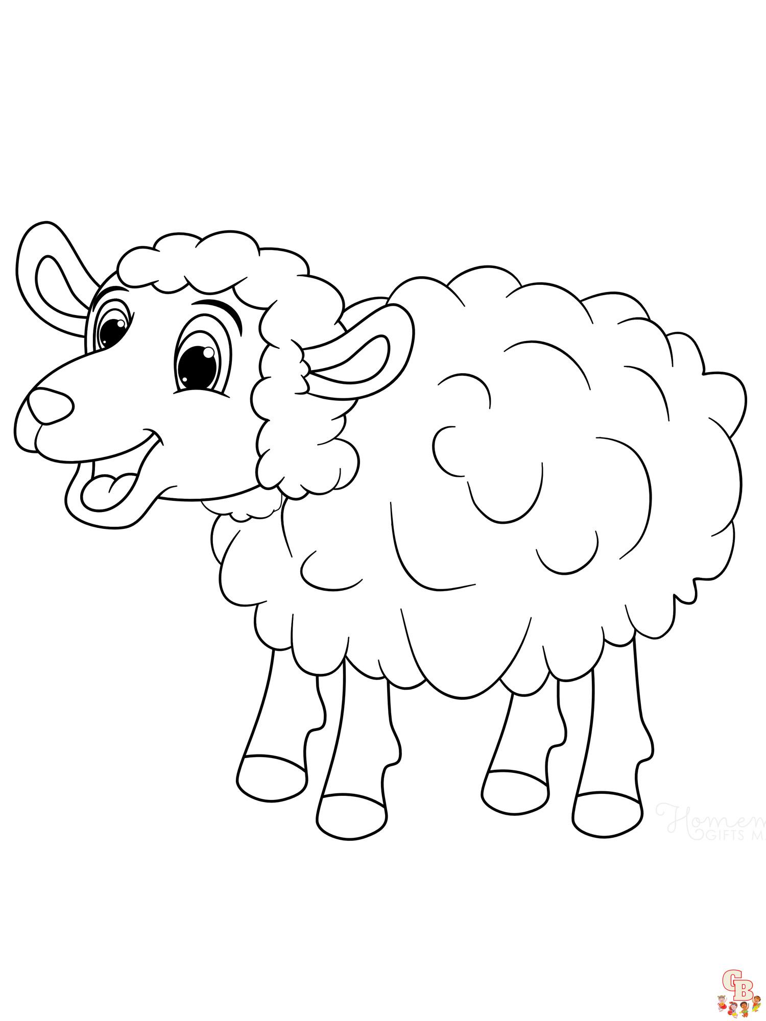 coloriage moutons