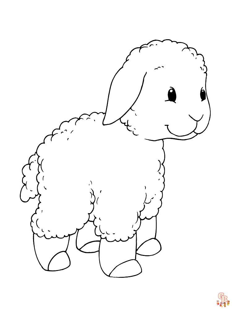 coloriage moutons