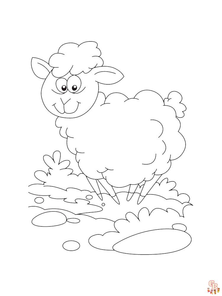 coloriage moutons