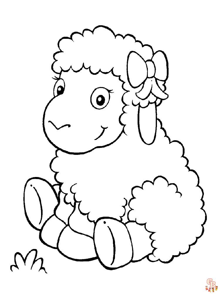 coloriage moutons