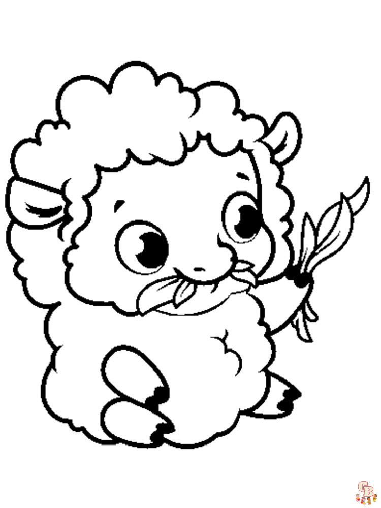 coloriage moutons