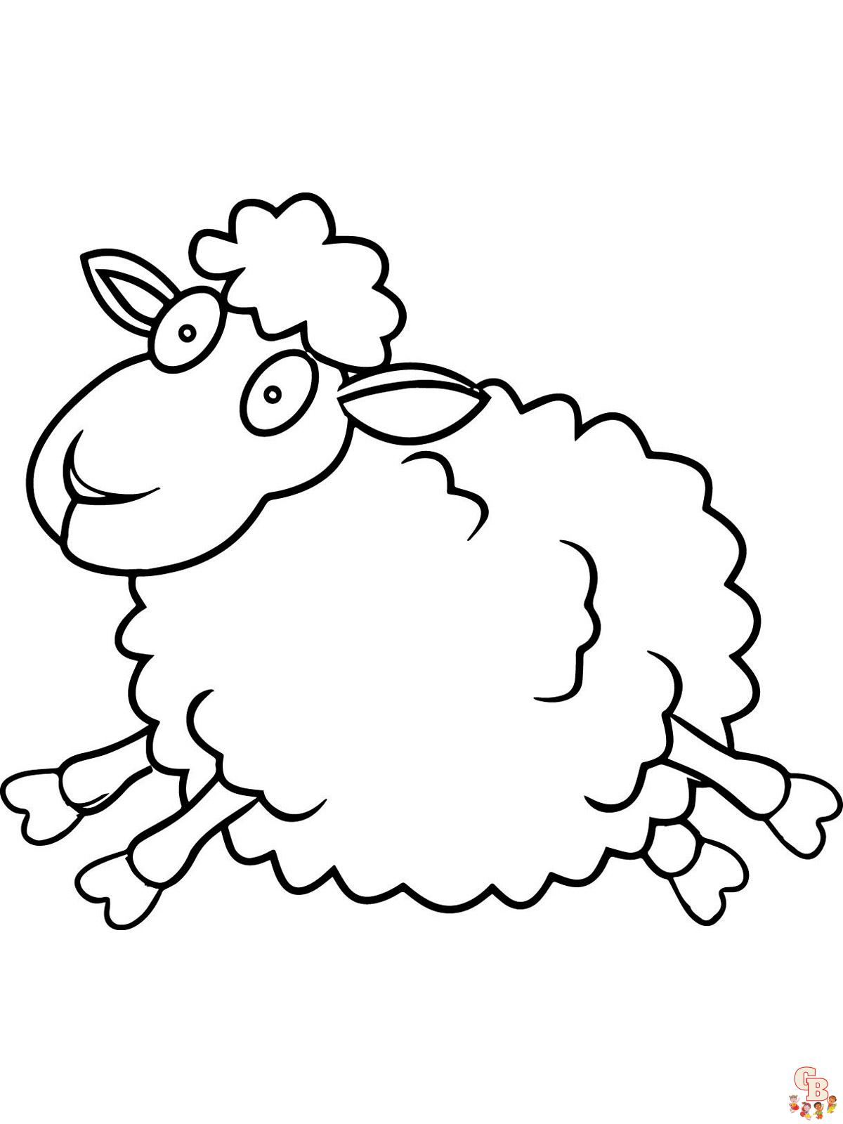 coloriage moutons