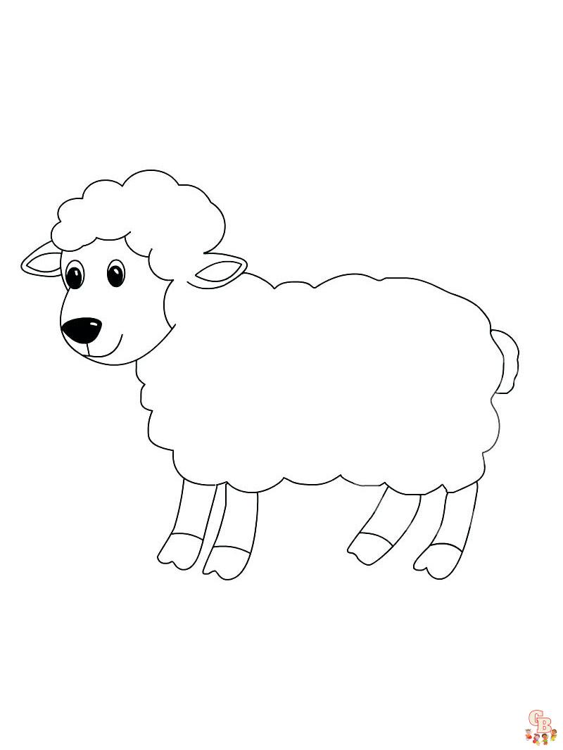 coloriage moutons