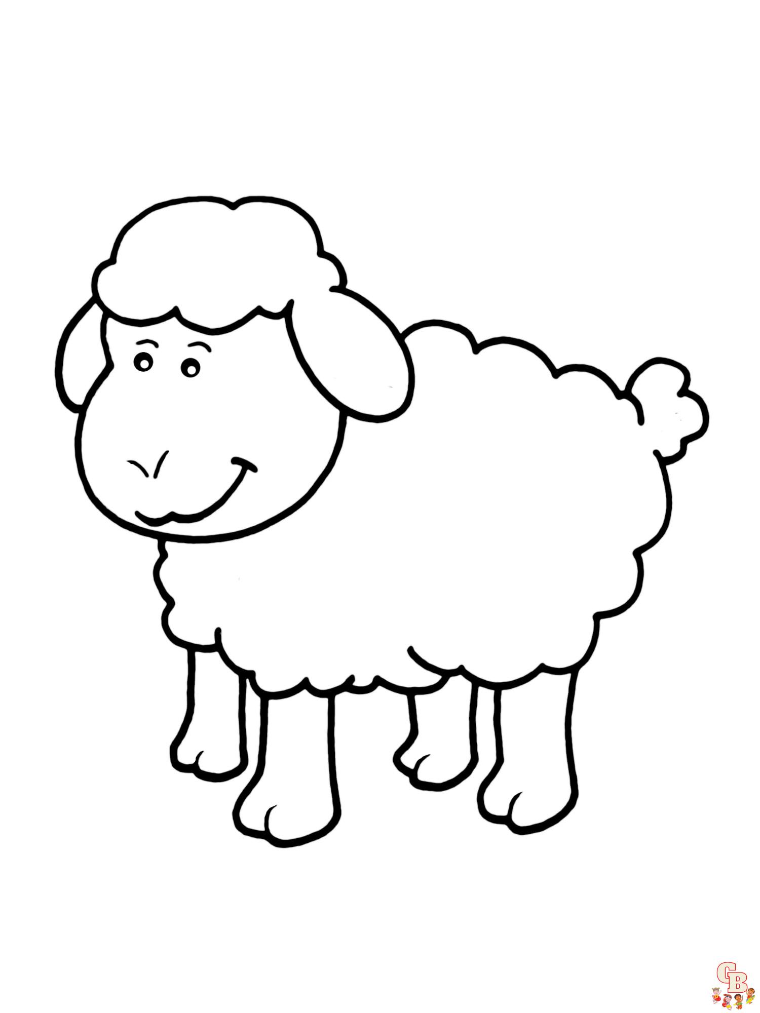 coloriage moutons