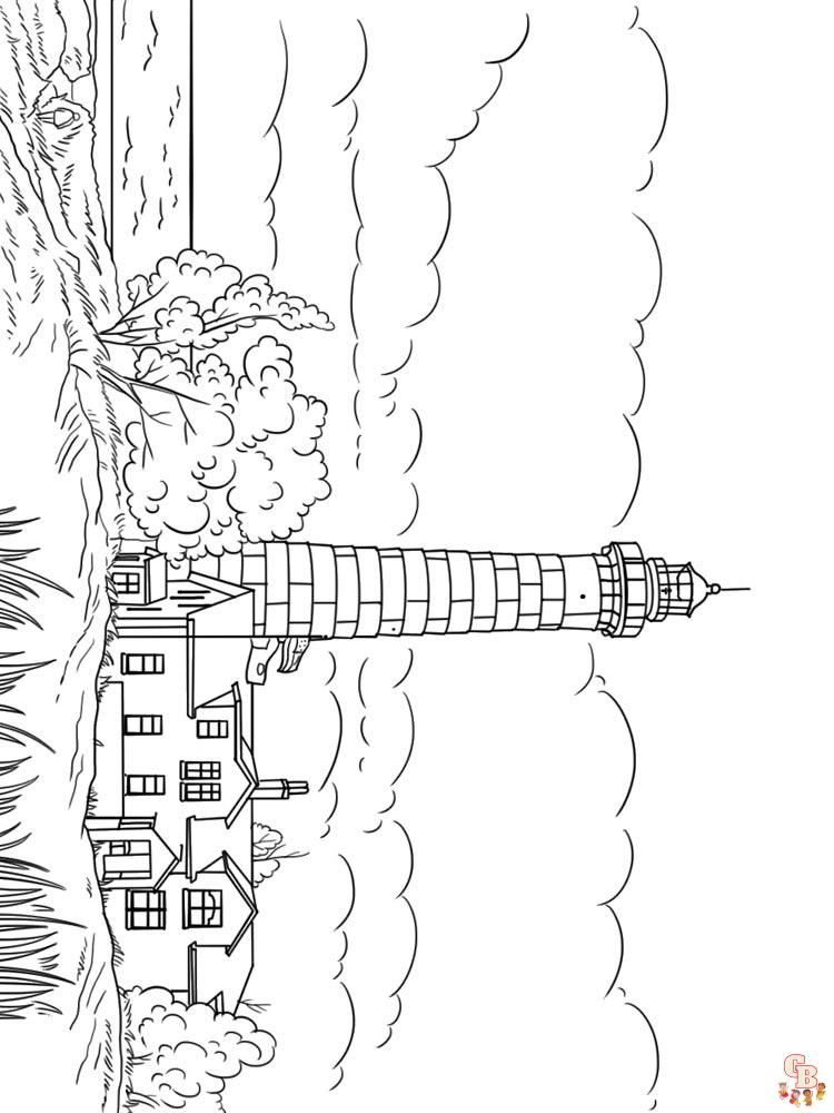 coloriage phare