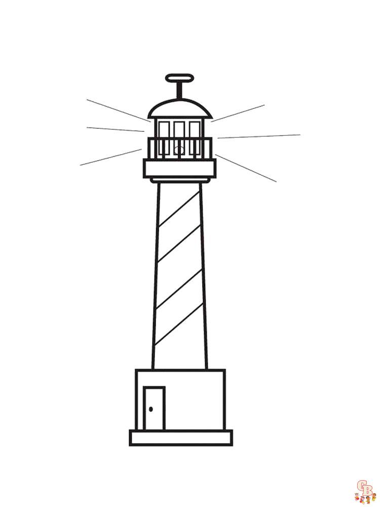 coloriage phare