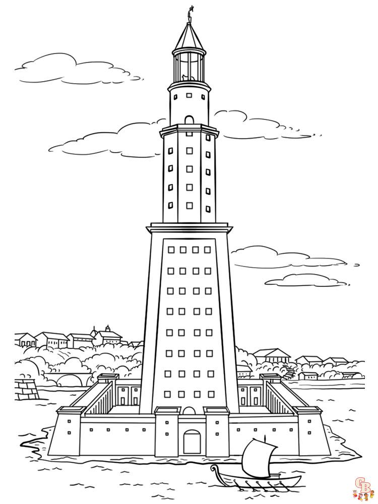 coloriage phare