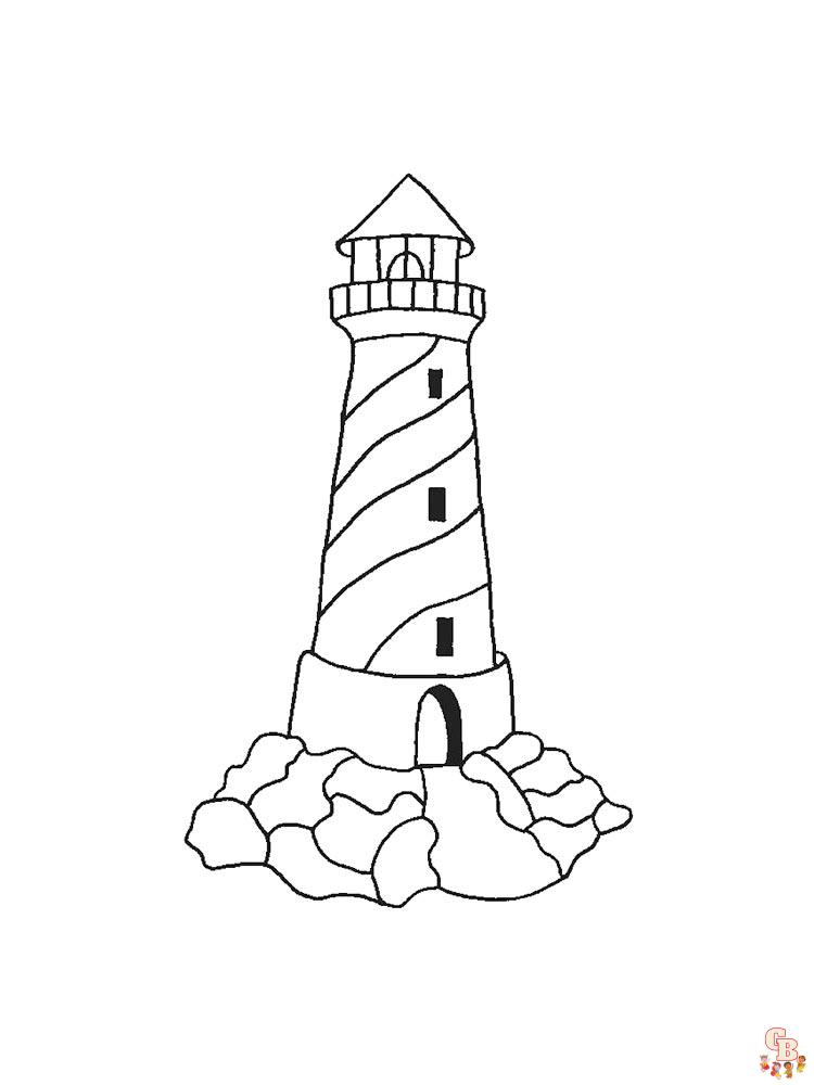 coloriage phare