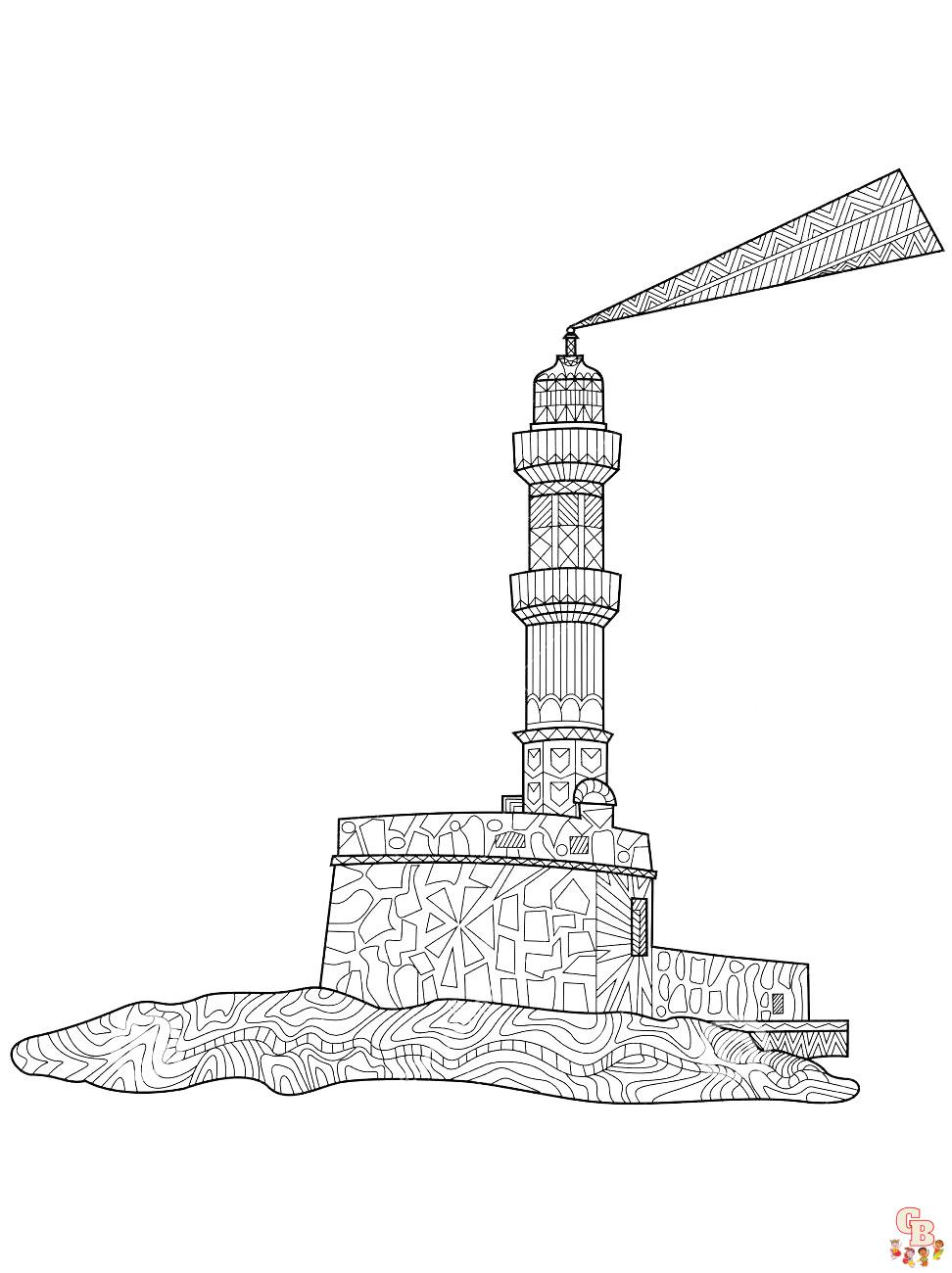 coloriage phare