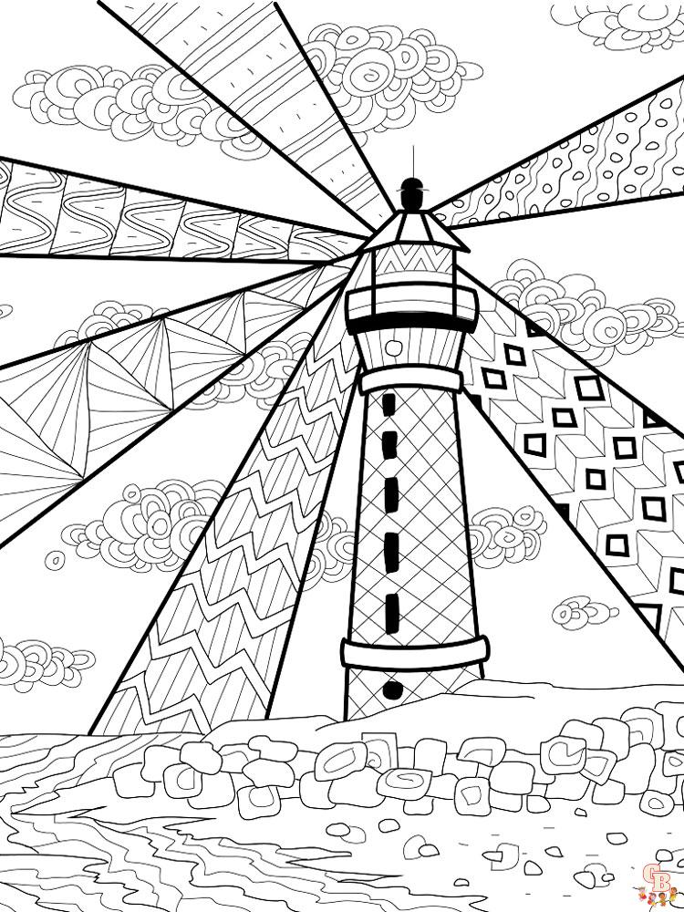 coloriage phare