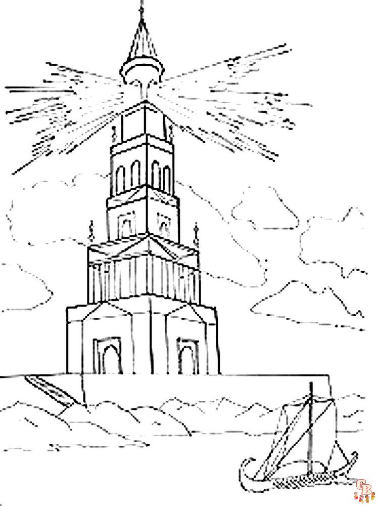 coloriage phare