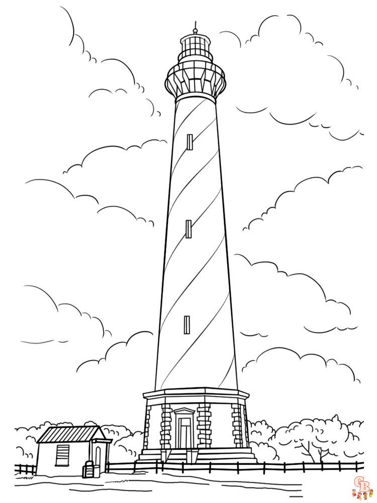 coloriage phare