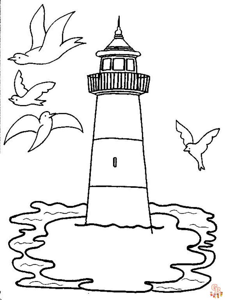 coloriage phare