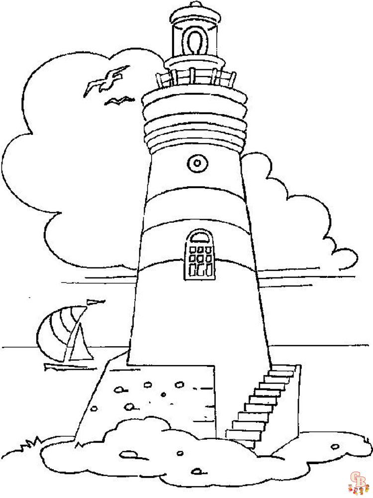 coloriage phare