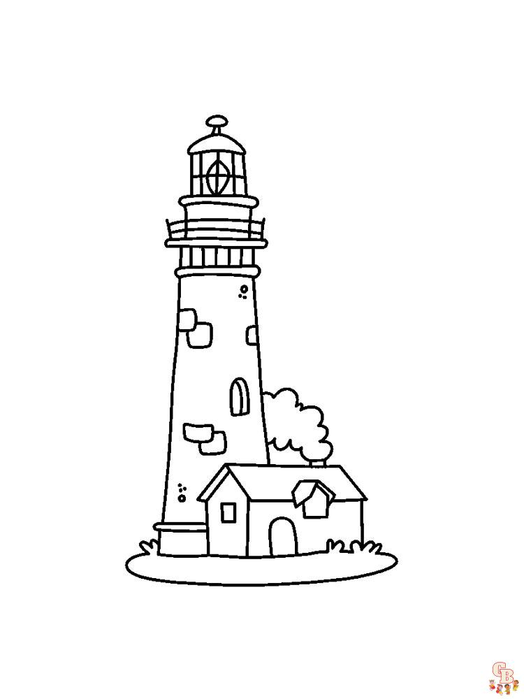 coloriage phare