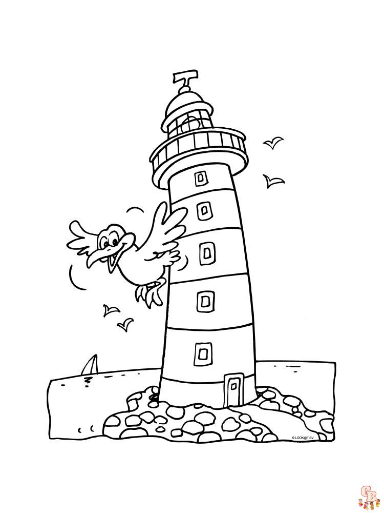 coloriage phare