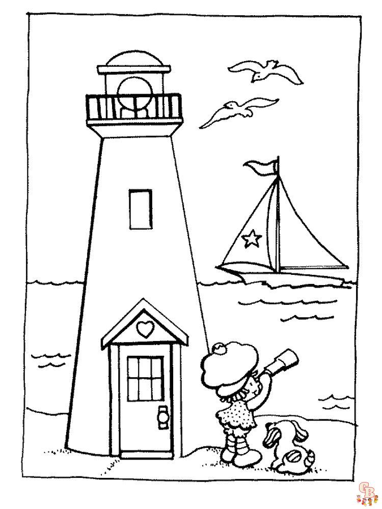 coloriage phare