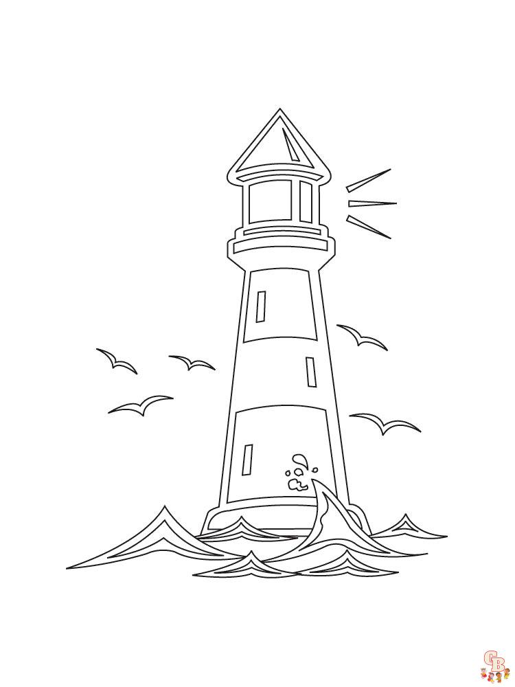 coloriage phare