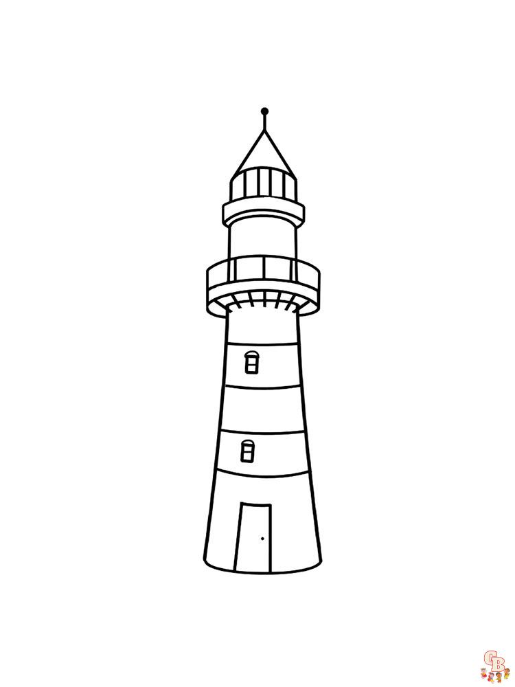 coloriage phare