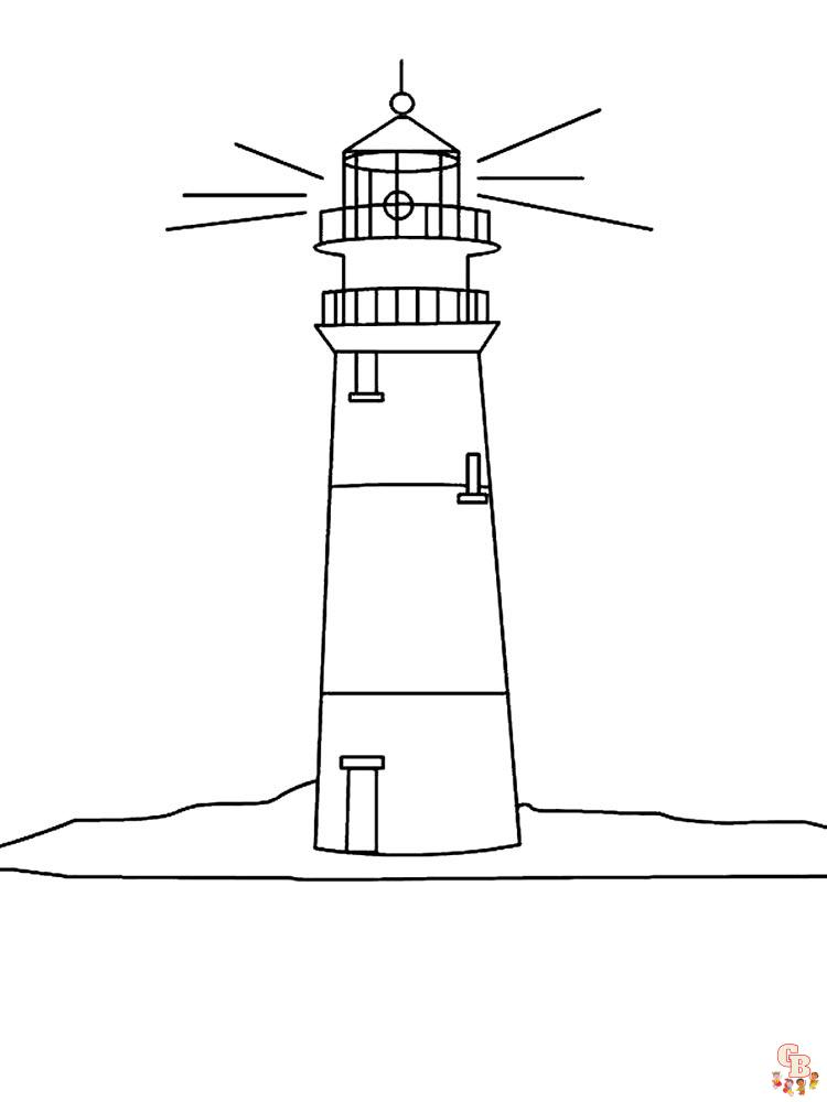 coloriage phare